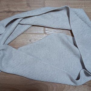NWT DKNY wool cashmere blend knit infinity scarf beige chin SOFT!
